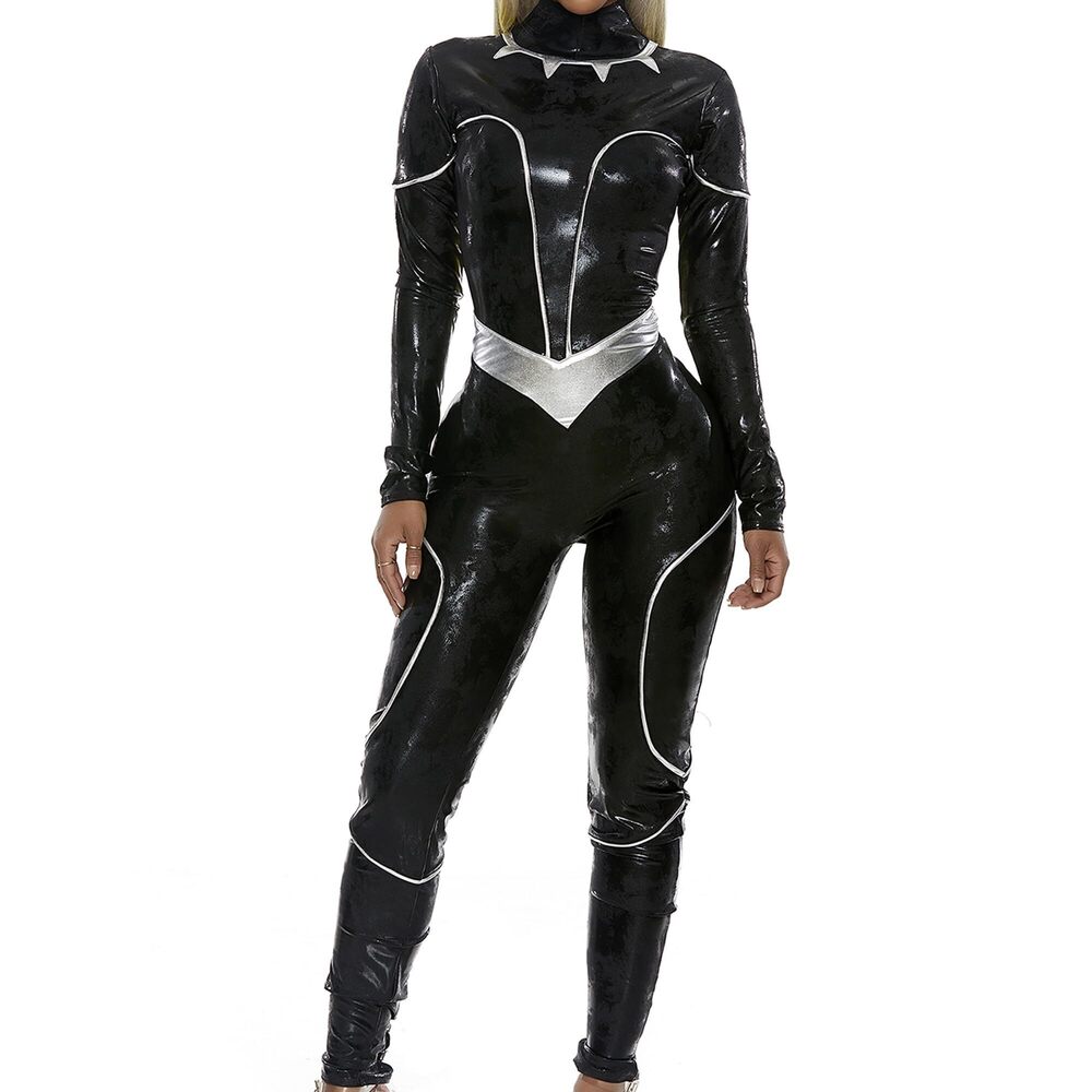 6706 Reigning Panther Sexy Character Costume Adult Costume, black, L/XL